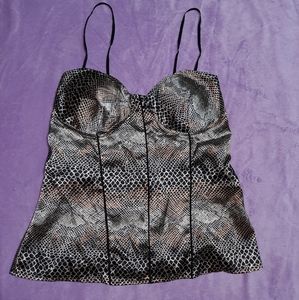 Snake print top